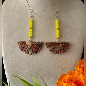 ALL THINGS BEAUTIFUL: Dangling Festive Fan Earrings by Stephanie Wooten Moore